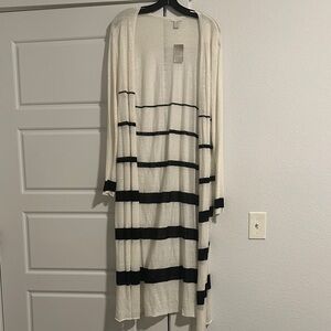 Chico's White Knit Cardigan